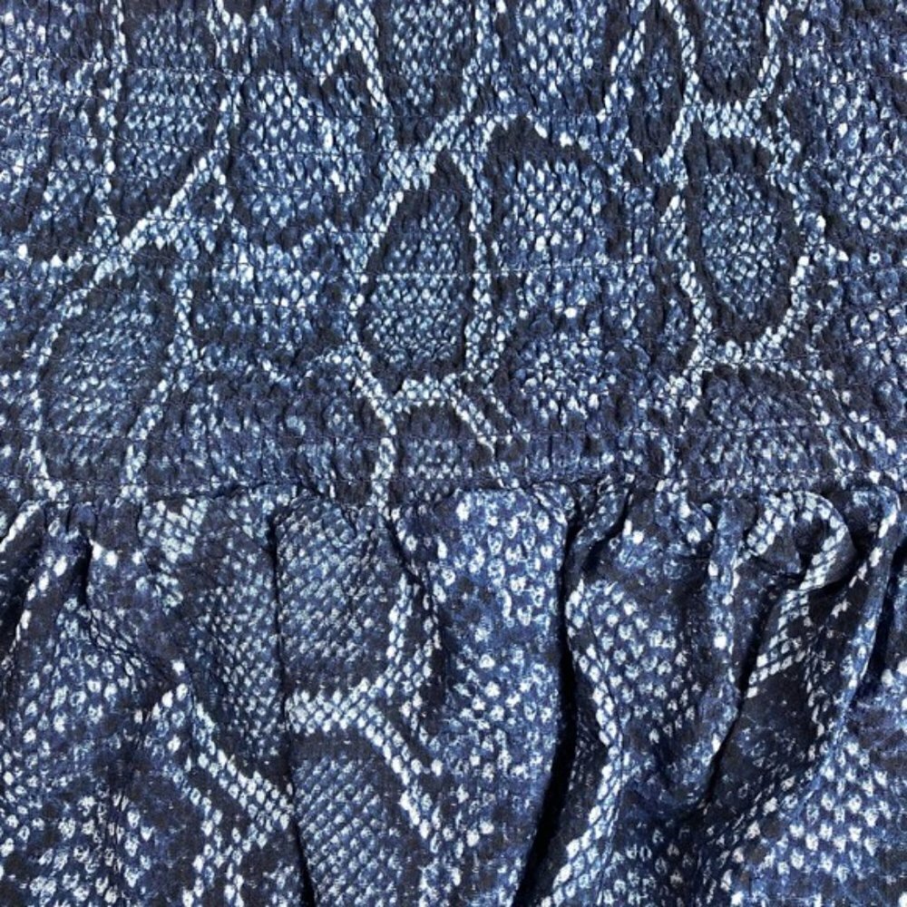 Michael Kors Smocked Python-Print Tiered Skirt Xxs - image 4